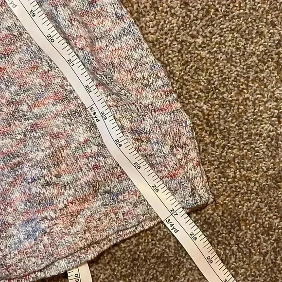 J. Jill Women's Multicolor Hooded Cotton Blend Pullover Sweater. Size Small. - Picture 6 of 9